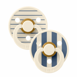 2 br biberoni bibs studio colour pin ivory steel blue 0-6 meseca